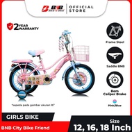 Sepeda Anak Perempuan Best Seller Bnb Friends "Ukuran 12, 16, 18Inch"