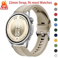 22mm Sport Silicone Strap Compatible for Huawei Watch GT7/GT6/GT5/GT4 46mm for Garmin 265/255/965/97