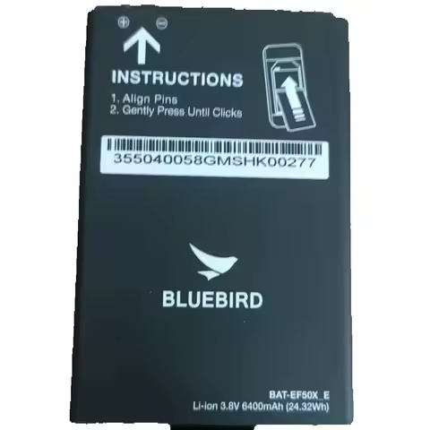 Replacement Battery 3.8V 6400mAh for Bluebird EF500, EF500R, EF501, EF501R Barcode Scanner | Compati