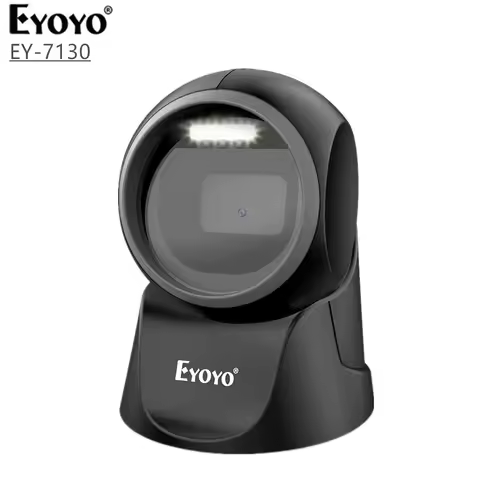 Eyoyo 1D 2D Desktop Barcode Scanner With Automatic Sensing Scanning Omnidirectional USB Wired Hands-