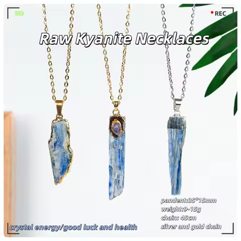 Crystal Raw Kyanite Pendant Necklaces Fashion Accessories Party/Daily/Birthday/Festival Jewelry Frie