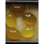 Batu akik kuning original yaman Lot 5 biji
