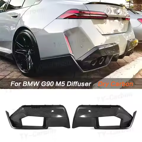 High Quality M5 G90 MP Style Dry Carbon Fiber Rear Diffuser Rear Splitter Lip for BMW 5 Series M5 G9