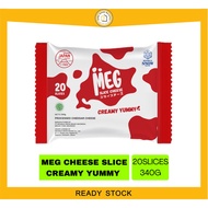 MEG CHEESE SLICE LIGHT / MEG CHEESE SLICE CREAMY 75G 136G 340G - HOME BAKER MALAYSIA