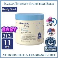 Aveeno Baby Eczema Therapy Moisturizing Cream || Nighttime Balm for eczema skin soothe dry itchy irr
