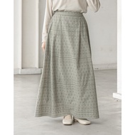 MISTYVORI | Aziza Skirt Bordir Premium Cotton Embroidery Elegan