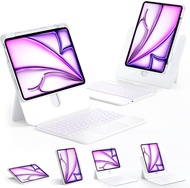 แบ็คไลท์แบบ Multi-Touch Trackpad 360เคสแป้นพิมพ์แบบถอดออกได้หมุนได้ด้วยดินสอที่วางไอแพดอากาศ11 2025