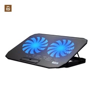 Ice Cooler Metal พัดลมโน๊ตบุ๊ค/ไร้เสียงรบกวน/พัดลมเทอร์โบคู่ Laptop Cooling Pad /Gaming cooling Pad/