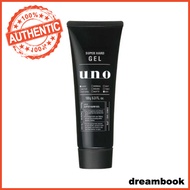 ［In stock］ SHISEIDO UNO Super Hard Gel Fragrance Free Hair Styling Gel 180g