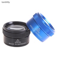 tenthfly Premium 30x 40mm Measuring Magnifier Magnifying Glass Lens Loop Microscope  new