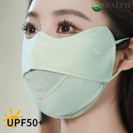 RALPH Ice Silk Mask, Summer Face Mask Face Cover, Elastic Sunscreen Veil Solid Color Face Scarves Face Gini Mask Riding
