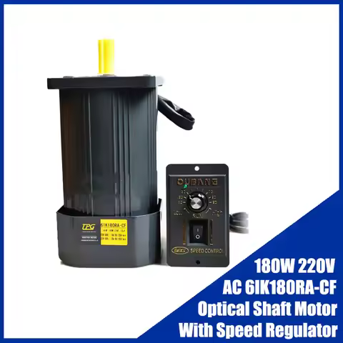 6IK180RA-CF AC Optical Shaft Motor With Speed Regulator 180W 220V High Torque Adjustable Speed Motor