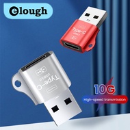 Elough Portable Mini USB 3.0 To Type-C Adapter Male To Female USB C Converter PD Charging Data Cable Phone Laptop Accessories