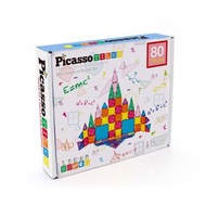 Picasso Tiles - 磁力片積木玩具 - 迷你磁鐵 80塊套裝 磁石 積木 激發創造力與空間想像 益智 STEM 益智建構玩具