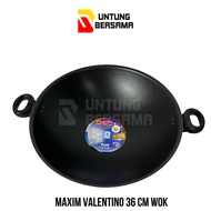 MAXIMVALENTINO 36 CM EAR WOK NON-STICK TEFLON FRYING PAN/