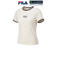 FILA  Ringer เสื้อยืดผู้หญิง สีเบจ