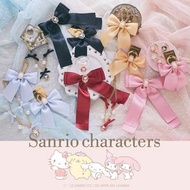 [訂購/包郵] Maison de FLEUR × Sanrio 22年冬季新款蝴蝶結飾品  戒指 掛飾 掛鏈 髮夾 手機戒指支架  KT Melody pompompurin Kuromi Cinn