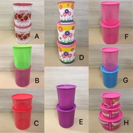 TUPPERWARE ONE TOUCH CANISTER & TOPPER