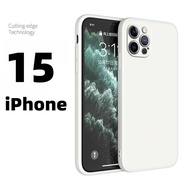 Original Silicone Phone Case For iPhone 15 Plus Pro Max Soft TPU Silicone Phone Back Cover Protect C