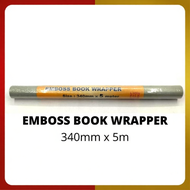 LION FILE EMBOSS BOOK WRAPPER 340MM x 5M (340-5)