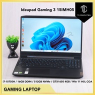 Lenovo Ideapad Gaming 3 15IMH05 Intel i7-10750H 16GB RAM 512GB NVMe SSD GTX1650 4GB Win 11 HSL Refur