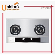 AZ-932SF 86CM STAINLESS STEEL Hob-PUB/AEROGAZ/2 Burners/Kitchen Appliances/Cooking Hobs/Gas Stove/Ki