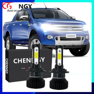 สำหรับ FORD RANGER T6 2012-2015 (ไฟหน้า) - ชุดแปลงไฟหน้าแบบ LED ด้านหน้า 6000K 12V-32V สีขาวจำนวน 2