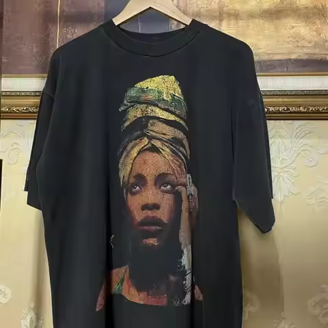 Erykah Badu Rap Tour Short Sleeve Black Shirt