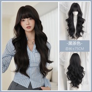 7JHHWIGS | Natural Seamless Full Wigs for Women Long Hair Big Waves Black