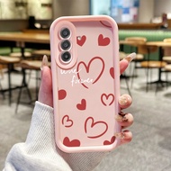 Casing hp for Samsung A17 4G A17 5G M17 5G F17 5G Case Colorful Heart Pattern Casing HP Case Silicon