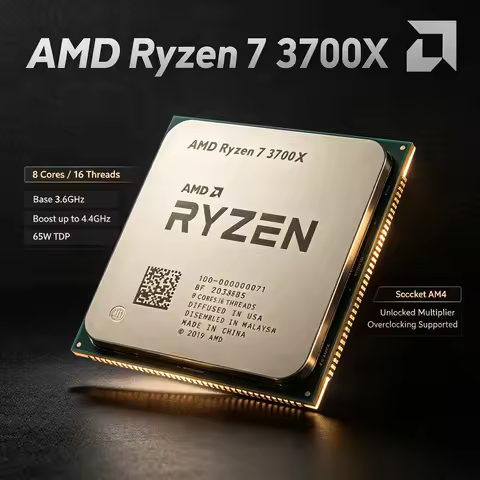 AMD Ryzen 7 3700X 8 Core 16 Thread Zen2 4.4GHz 32MB L3 65W AM4 Unlocked D-CPU For Gaming Editing Off