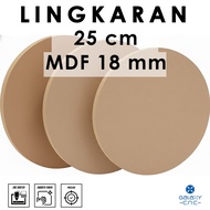 Circle 25 cm - MDF 18 mm - MDF board MDF wood board/