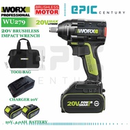 Worx Wu279 20V Li-Ion Brushless Impact Wrench