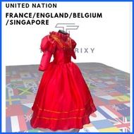 ◴ ◄ ✹ UNITED KINGDOM INGLAND FRANCE united.nations costume girl UN.costume Girl
