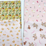Cute Animal Cotton Fabric for Crafting Patches