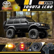 可順豐速遞｜全新 FMS 1/18 TOYOTA FCX18 Pro Land Cruiser LC80 | 陸地巡洋艦 | 無刷版本 | 聯動指揮燈 | 車頭大燈,探射燈及尾燈 | 2段機械變速 |