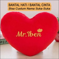 HEART PILLOW LOVE PILLOW LOVE PILLOW CUSTOM PILLOW WITH YOUR OWN NAME