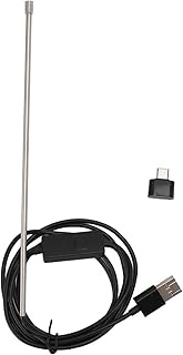 3 in 1 Industrial Borescope, 1.5m IP67 Waterproof Inspection Camera Type C Micro USB Endoscope with 