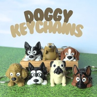 GANTUNGAN Cute and Unique Doggy Keychain & Bag Charm | Dachsund Beagle Pug Poodle Dog Hook