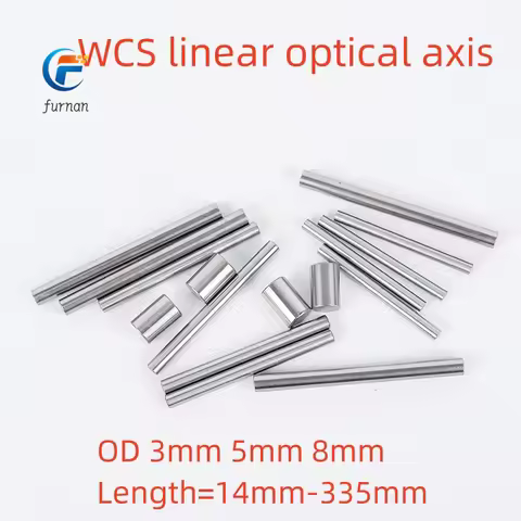 3mm 5mm 8mm OD WSC linear optical axis Cylinder Rail Chrome Plated Round Rod Optical Axis for CNC 3D