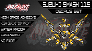 Suzuki Smash 115 Abstract Decals Set (Yellow)