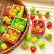 Kawaii Stationery store School supplies kit Office supplies aesthetic school utilities Fruit Eraser 