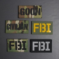 【Customized 】 3D FBI reflective morale badge armband  Velcro Patch /Badges/Emblem Decorative For Jac