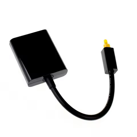 Digital SPDIF Optical Audio Splitter 2 Way Toslink Splitter Adapter 1 input 2 Output SPDIF Optical C