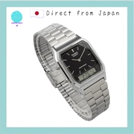 CASIO Analog-Digital Quartz Watch Vintage Series AQ-230A-1DMQ Unisex Dual Time Black Overseas Model 