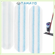 TAMAYO Reusable Microfiber Mop Pad, Cotton Washable Flat Mop Replacement Cloth,  Removable Mop Acces