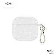 KATE SPADE เคสกันกระแทก Protective Case ใช้สำหรับ AirPods G4 - That Sparkle Silver