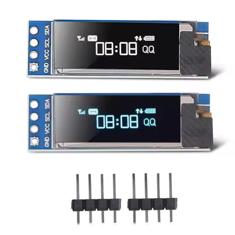 0.91 Inch 6Pin IIC I2C SPI Interface OLED White LCD Display Module 0.91" Drive SSD136 Board For Ardu