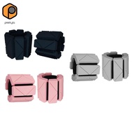 prettyia 2 Pieces Wrist Weights Ankle Weights Leg Weights Straps Silicone Weight Bracelets for Joggi