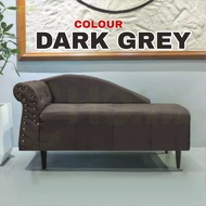 C HOME:Luxury Italian Bench Long Stool Fabric Sofa Living Room BedRoom Kerusi Cafe